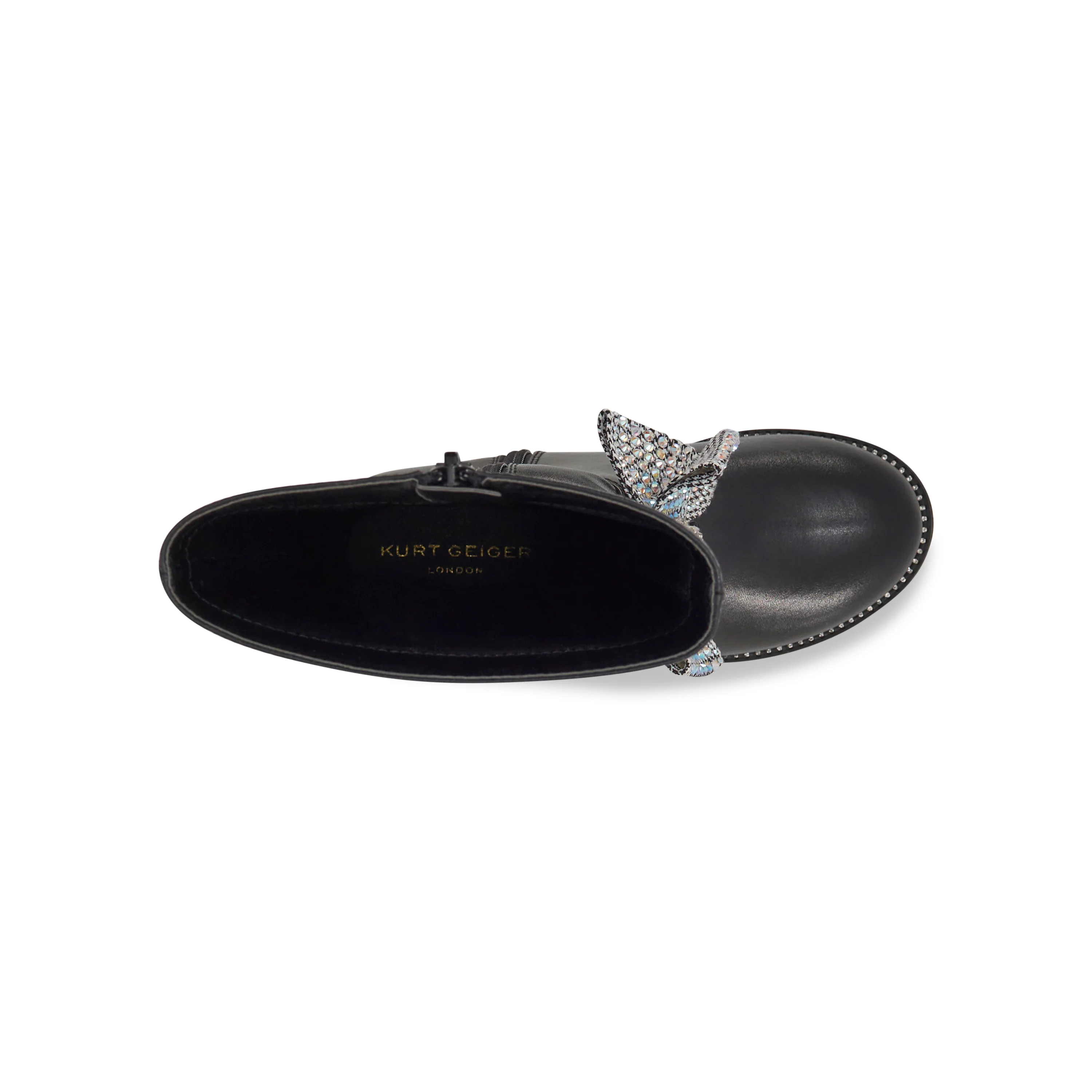 Kensington High Leg Bow Boot - Big Kid Black - Image 5