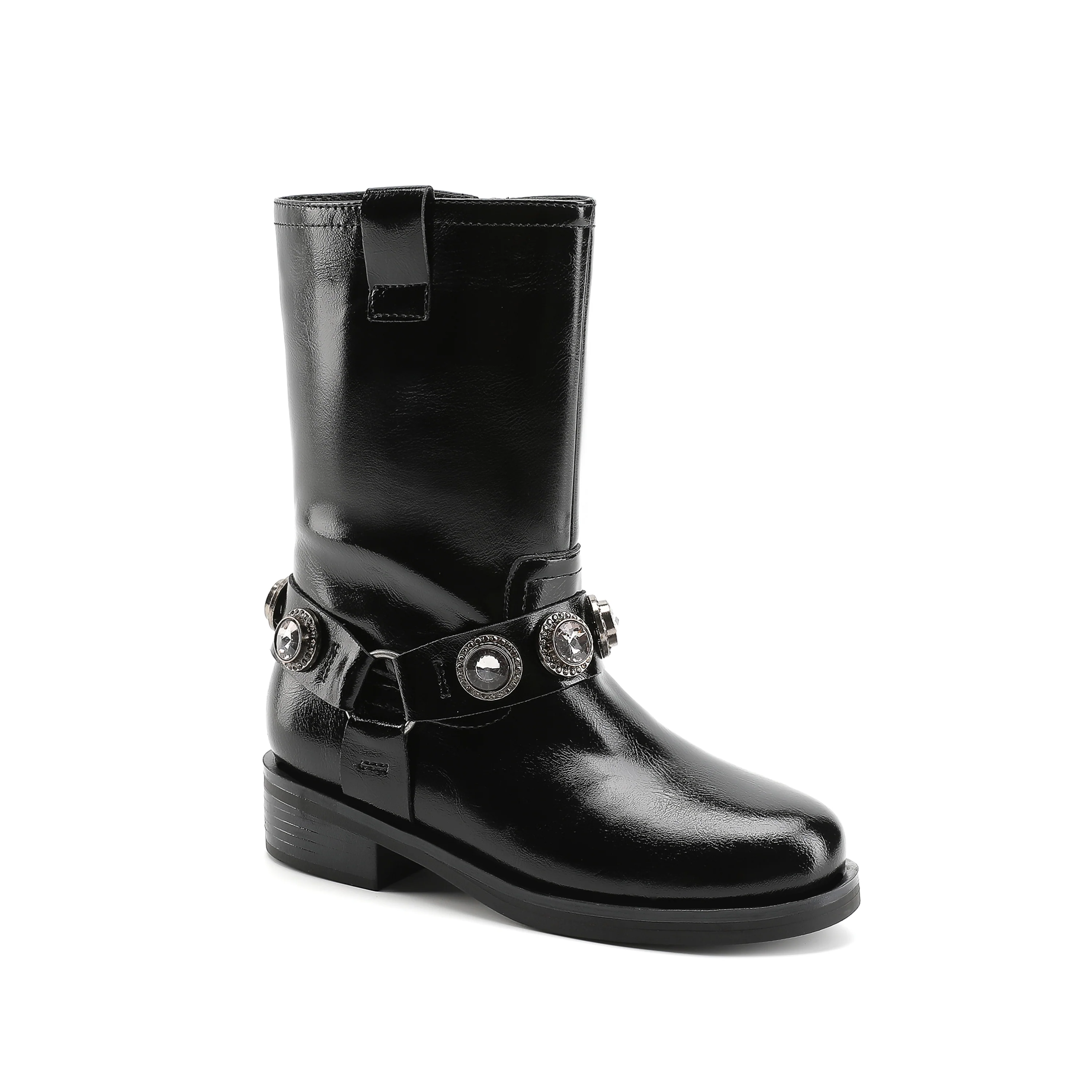 Octavia Pull On Boot - Big Kid Black/Smoke - Image 2