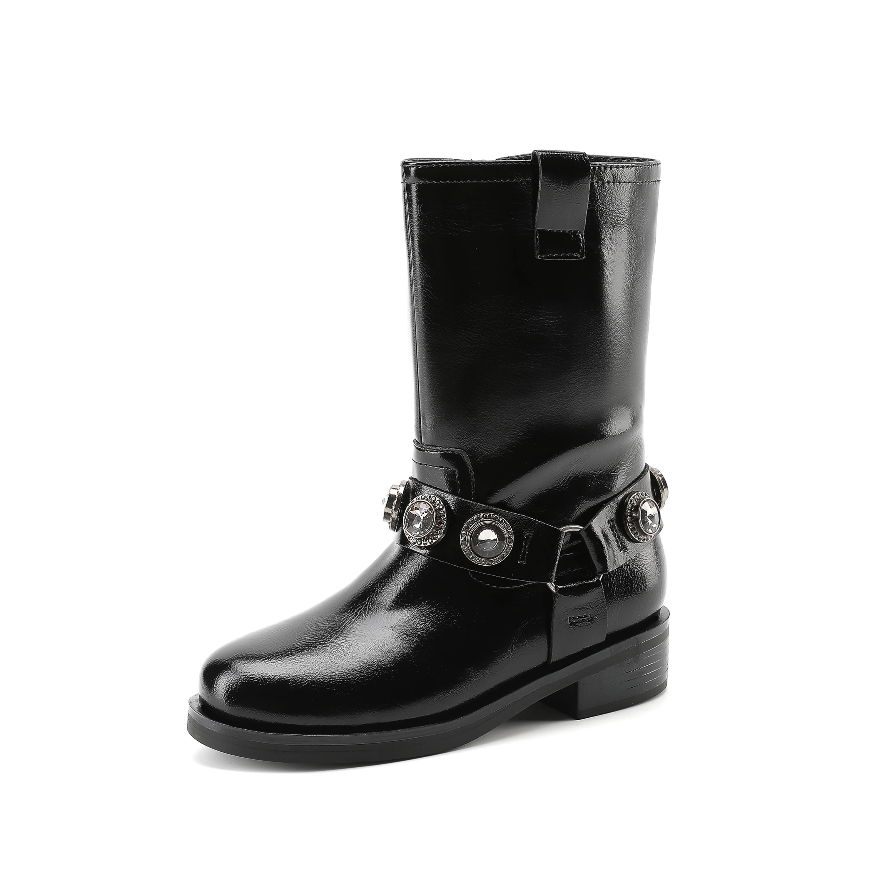Octavia Pull On Boot - Big Kid Black/Smoke - Image 7