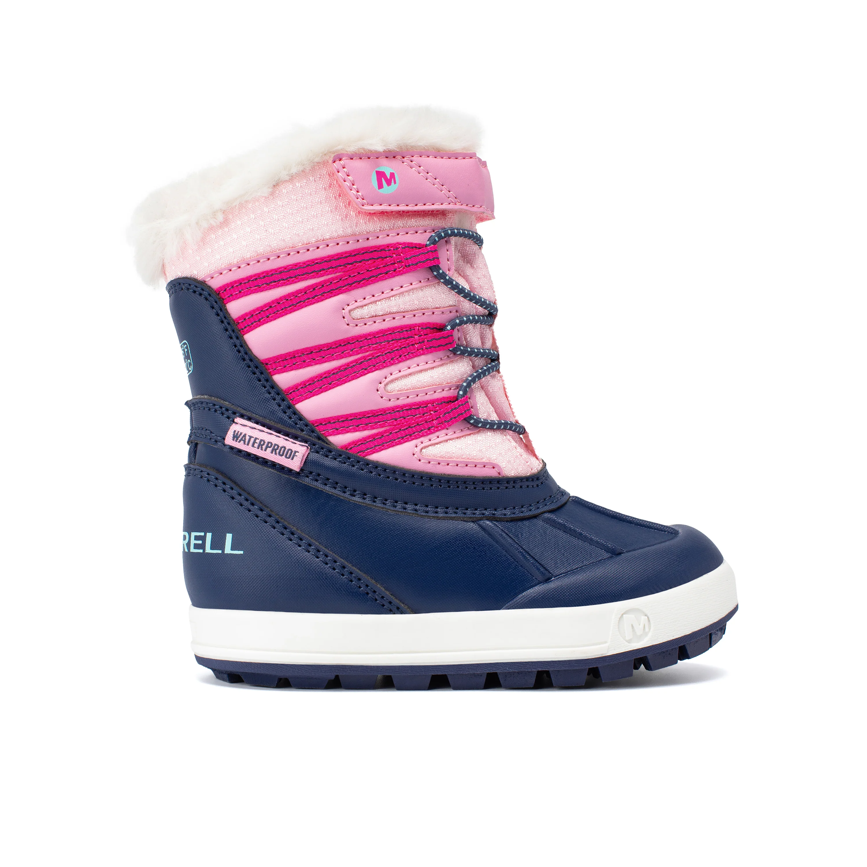 Snow Bank 5.0 Jr. Waterproof Boot - Little Kid Navy/Pink