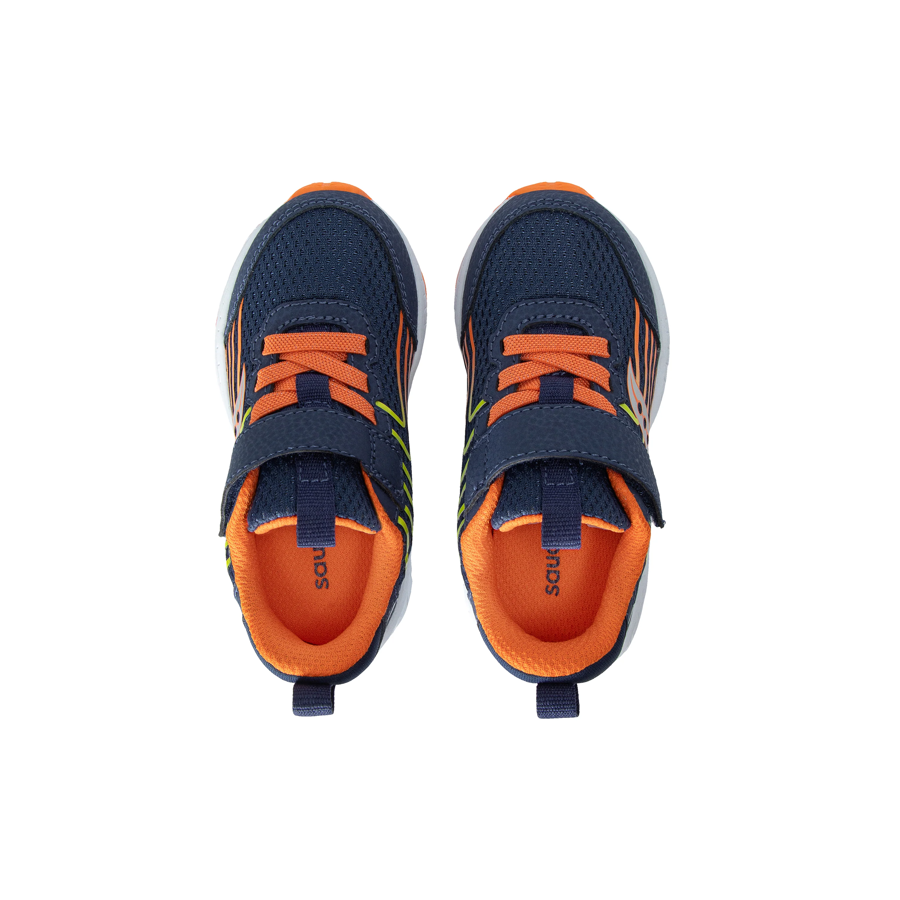 Wind 3.0 Jr. Sneaker - Little Kid Navy/Orange - Image 6
